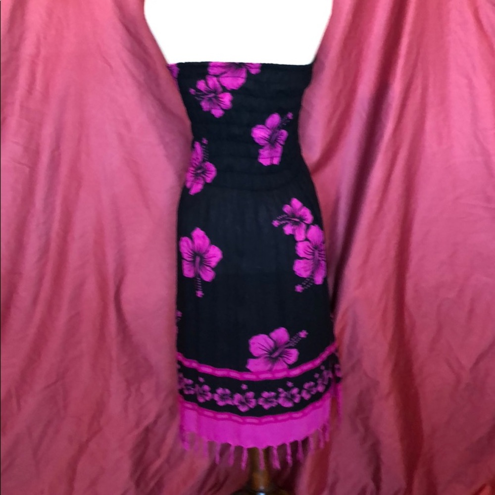 Strapless fringe hemmed dress - Picture 2 of 2
